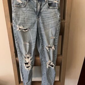 American Eagle Distressed Light Blue Women's Jeans